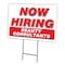 Signmission Now Hiring Beauty Consultants Yard & Stake outdoor plastic coroplast window, 1824-BEAUTY CONSULTANTS C-1824-DS-BEAUTY CONSULTANTS - alternate 1